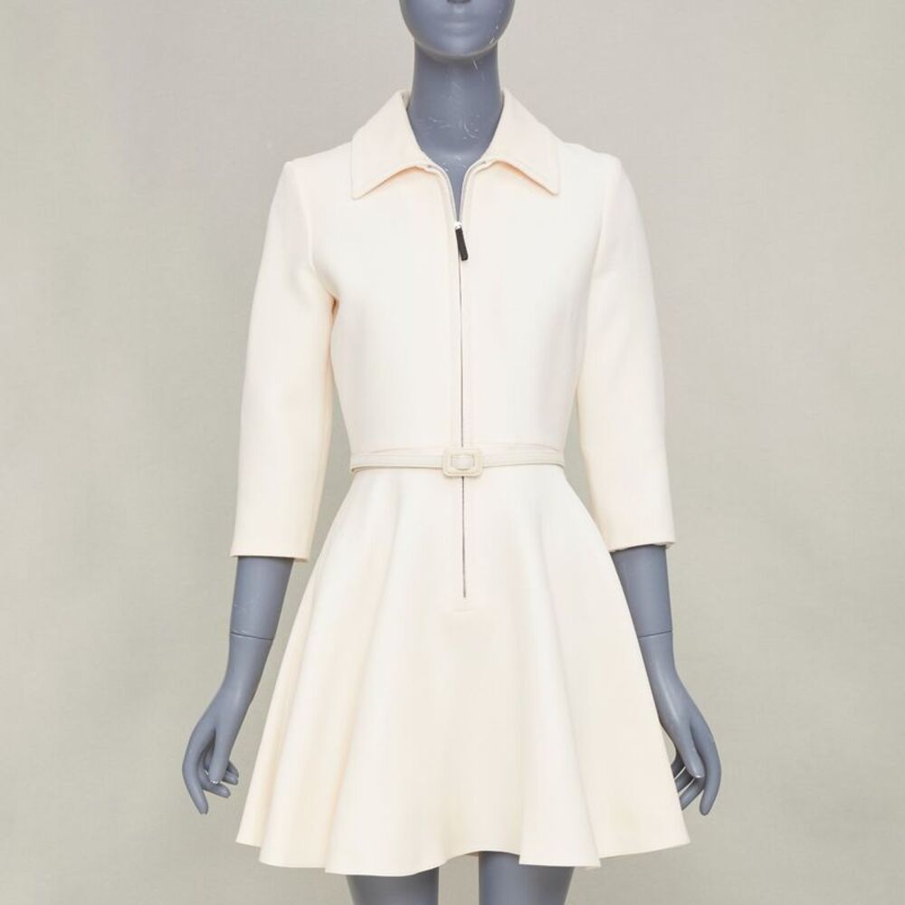 Christian Dior 2019 White Flared Mini Dress